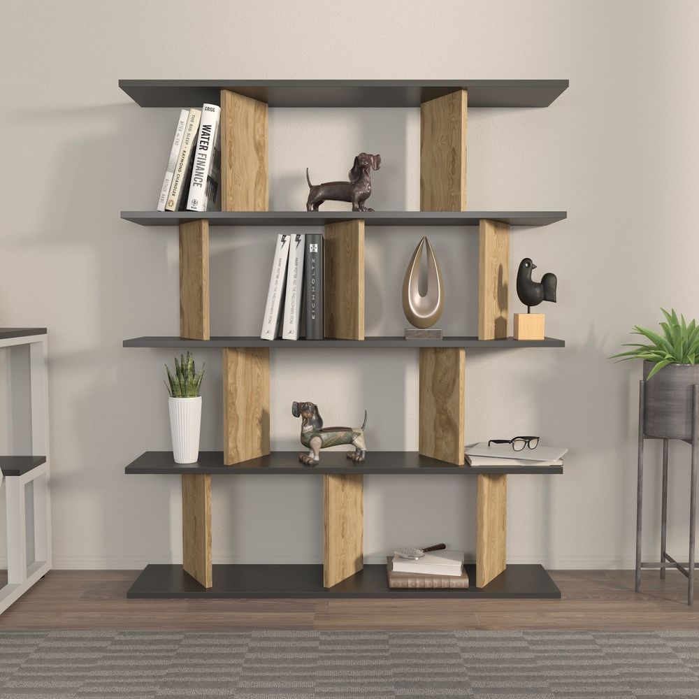 Grace - Crna, Hrast Crni Regal slika 1