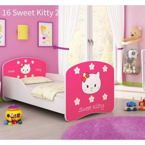 Dječji krevet ACMA s motivom 140x70 cm - 16 Sweet Kitty 2 slika 1