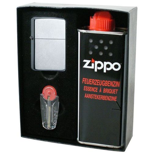 Zippo poklon set upaljač 200+benzin+kremen  slika 1