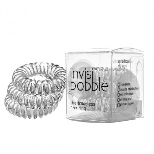 Invisibobble ORIGINAL Hair Bands Crystal Clear - pack with 3 pcs slika 3