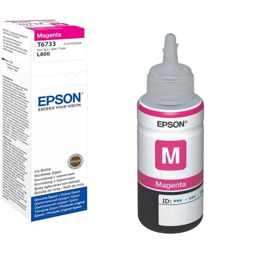 INK JET EPSON T6733 L800 MAGENTA EcoTank 70ml C13T67334A slika 1