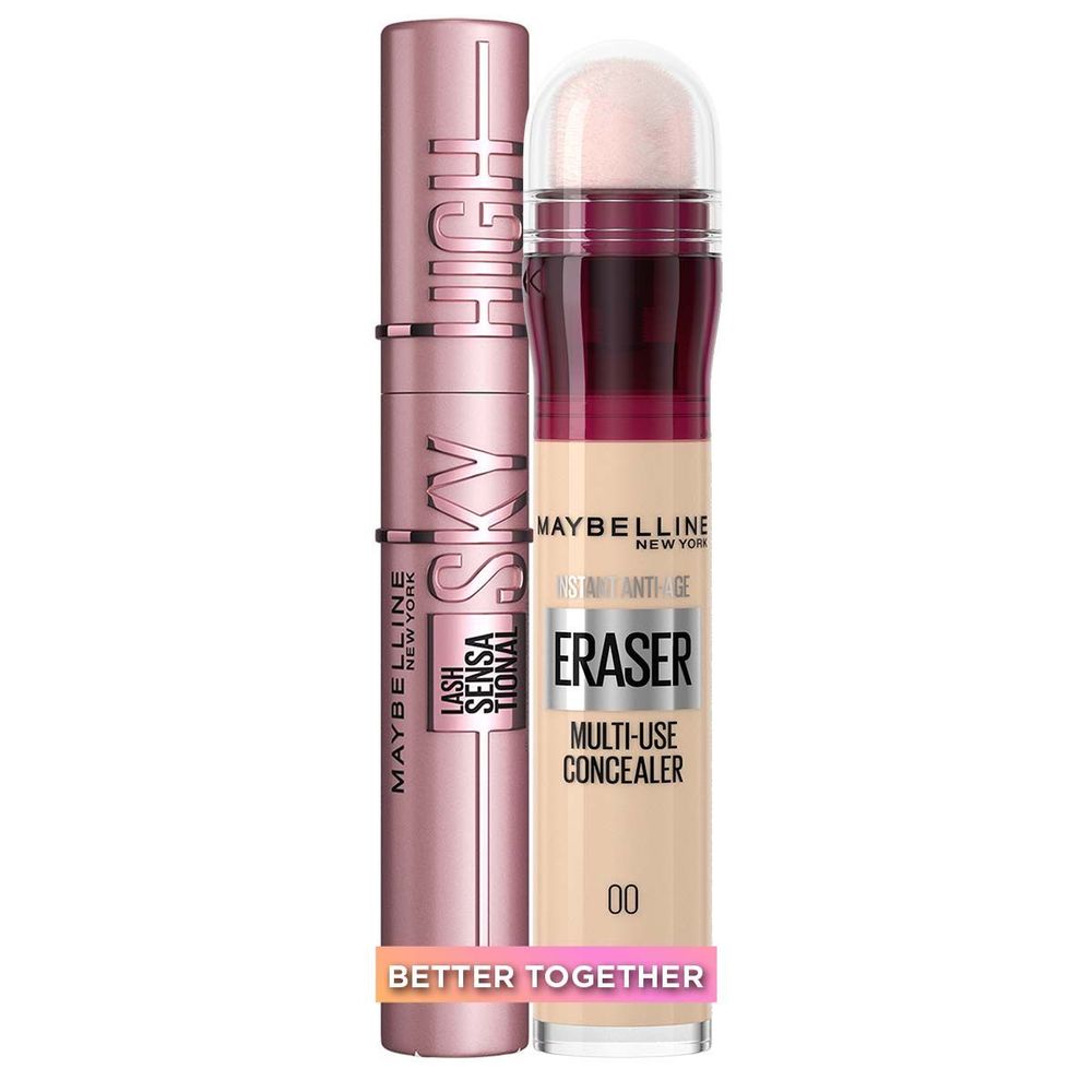 Maybelline New York Lash Sensational Sky High Maskara + Maybelline New York Instant Anti-Age Eraser korektor 00 Ivory Set slika 1