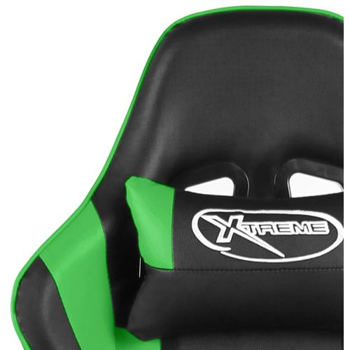 Okretna igraća stolica zelena PVC slika 21