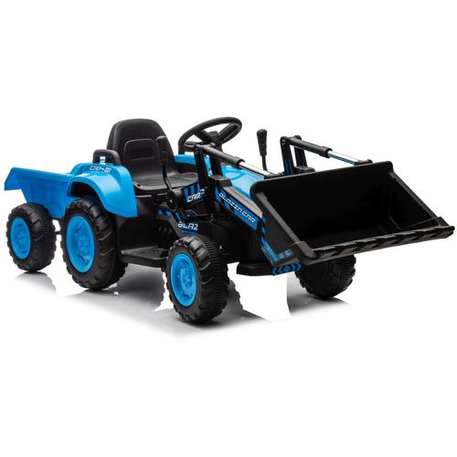 Traktor s utovarivačem BLAZIN plavi - traktor na akumulator slika 1