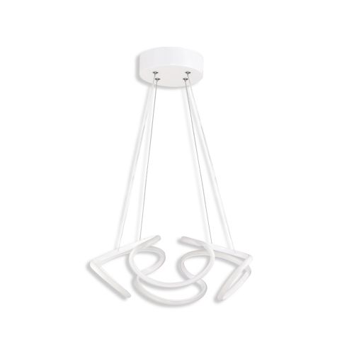 Scorpii White-Yellow Light White Chandelier slika 5