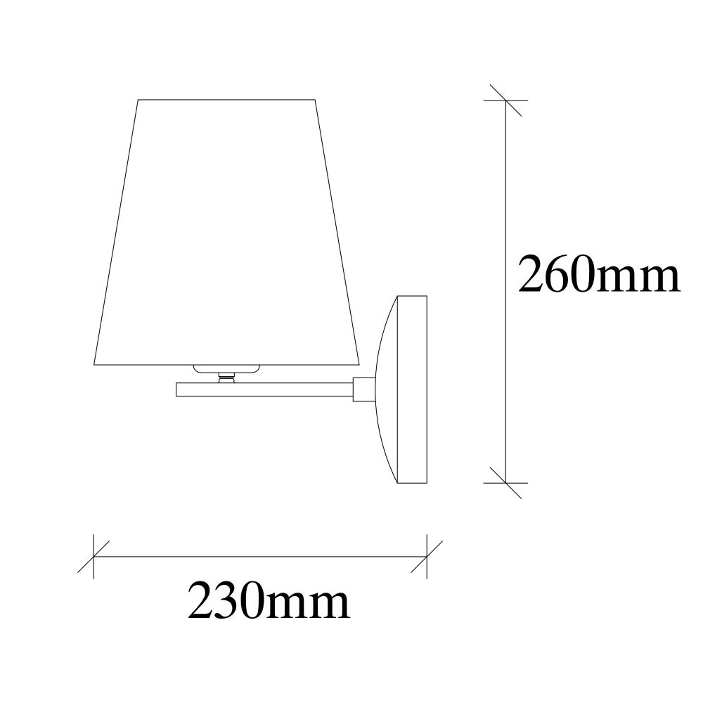 Zidna Lampa Profil - 4683 Black Cream slika 3
