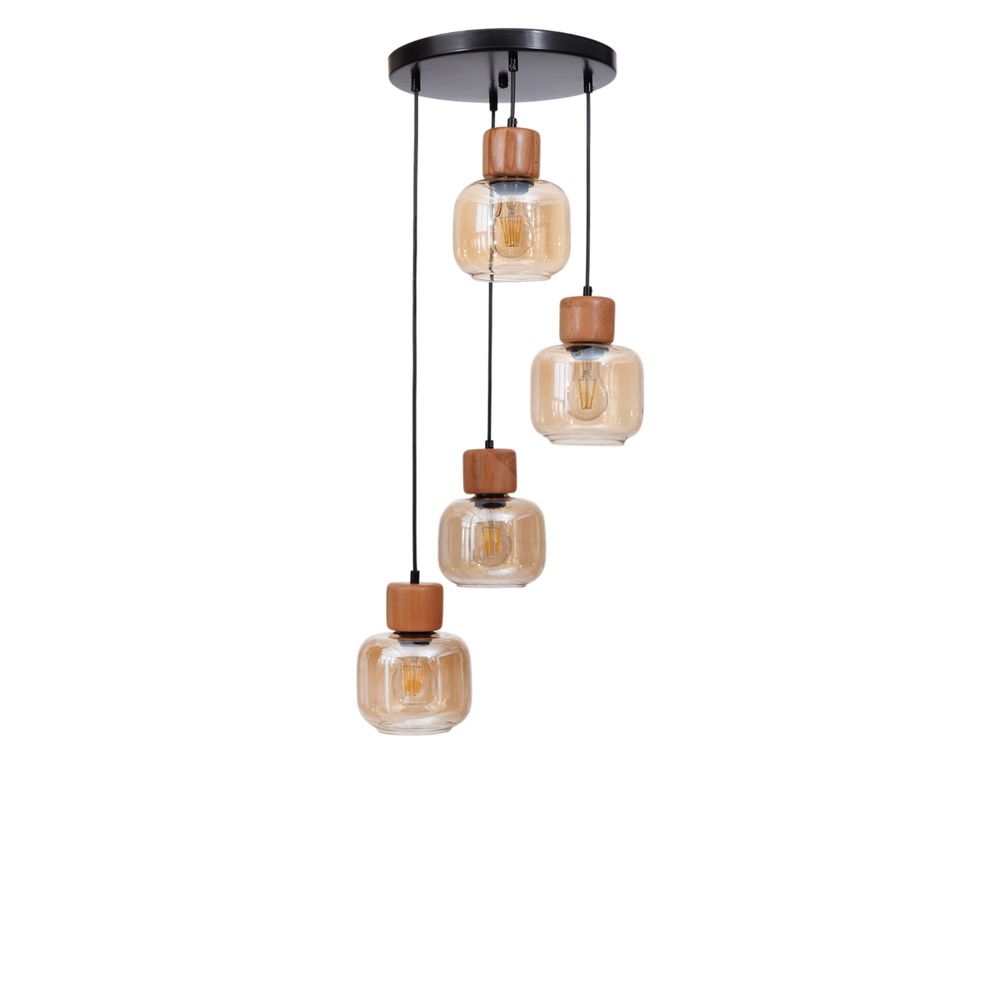Opviq Luster 673, med, hrast, crna slika 2