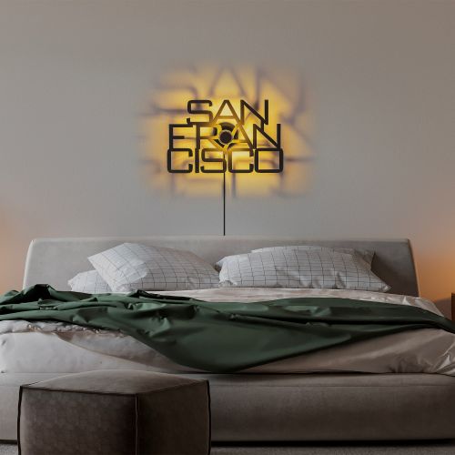 San Francisco Black Wall Lamp slika 3