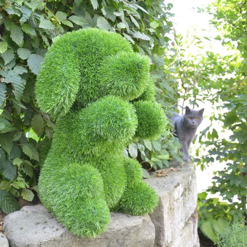 Aniplants - figura od veštačke trave - Pas koji sedi 50cm slika 4