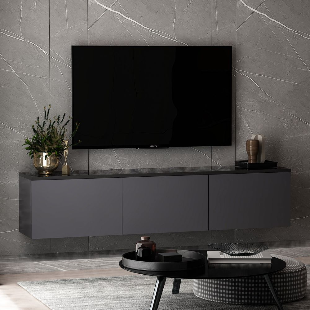 TV komoda NEON - antracit slika 1