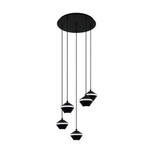 Eglo viseća lampa perpigo gu10 5x4,5w crno/bijelo v:1500mm o555mm