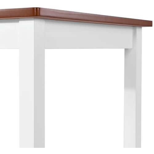 5-dijelni barski set stola i stolaca od masivnog drva slika 37