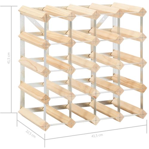 Stalak za vino za 20 boca od masivne borovine slika 21