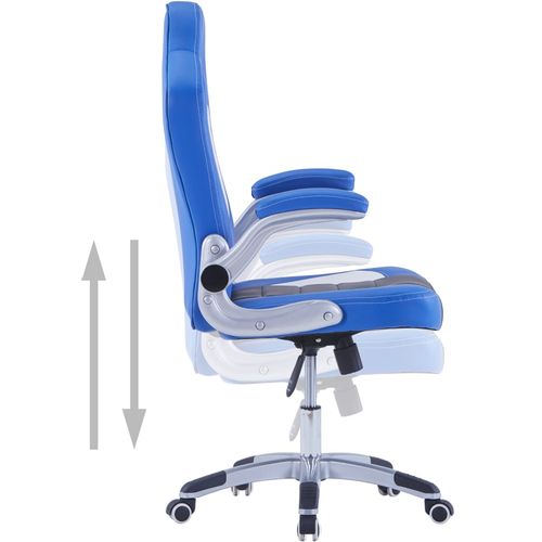 Igraća stolica od umjetne kože plava slika 33