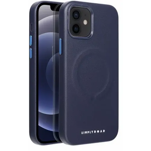 Roar kožna Mag Case maska kompatibilna s MagSafeom – za iPhone 12 navy plava slika 2