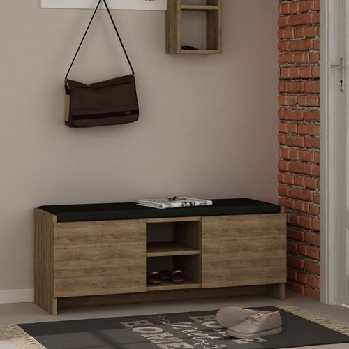 Zulla - Dark Oak Dark Oak Shoe Cabinet slika 1