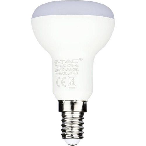 V-TAC 139 LED Energetska učinkovitost 2021 G (A - G) E14 oblik gljive 6 W = 40 W prirodno bijela (Ø x D) 50 mm x 86 mm  1 St. slika 1