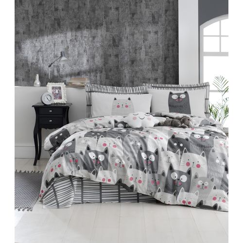 L'essential Maison Duvarda Kediler - Sivo Beli
Siva
Crni Set Pokrivača za Bračni Krevet slika 1