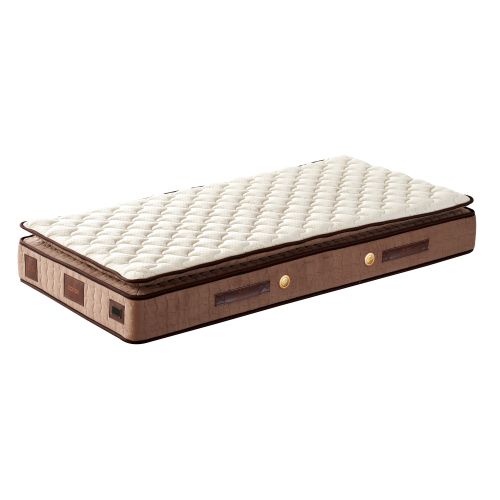 Woody Fashion Madrac, Bijela boja Smeđa, W Cotton 100x200 cm Single Size Firm Mattress slika 4