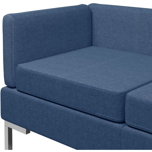 2-dijelni set sofa od tkanine plavi slika 22