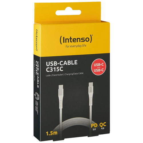 Intenso USB kabl za smartphone, USB type C, 1.5 met. - USB-Cable C315C slika 1