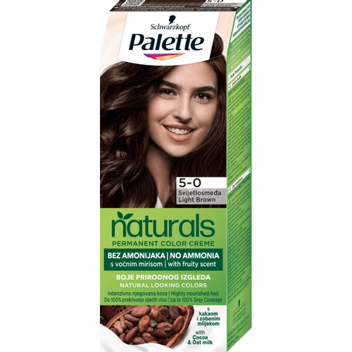 Palette Naturals Color Creme Farba za kosu 5-0 Svijetlosmeđa  slika 1