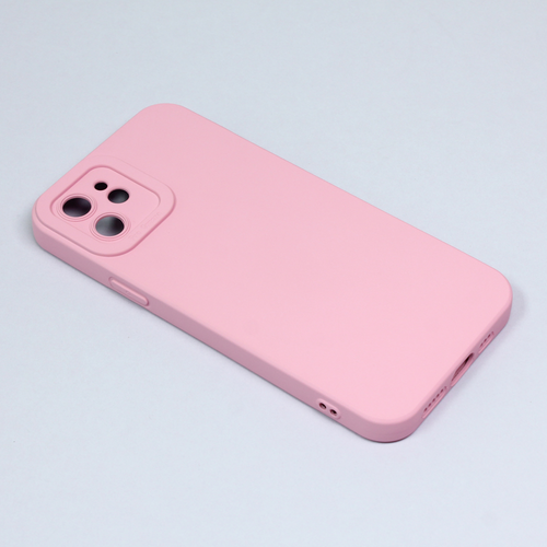 Torbica Silikon Pro Camera za iPhone 12 6.1 roze slika 1