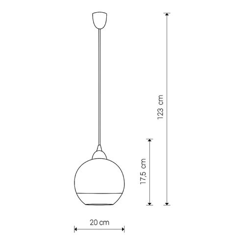 Viseća lampa — CHROME slika 2