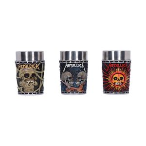 NEMESIS NOW METALLICA SHOT GLASS SET 8.5CM