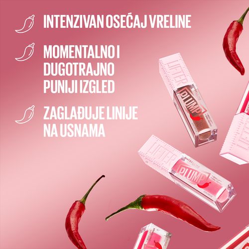 Maybelline New York Lifter Plump sjaj za usne 003 pink sting slika 12