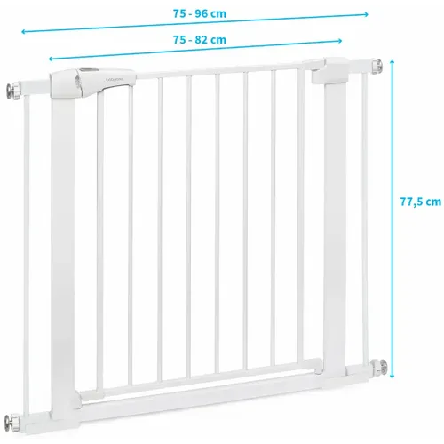 Babyono Zaštitna ograda 72-85 cm + dodaci 2x7 cm, bijela slika 2