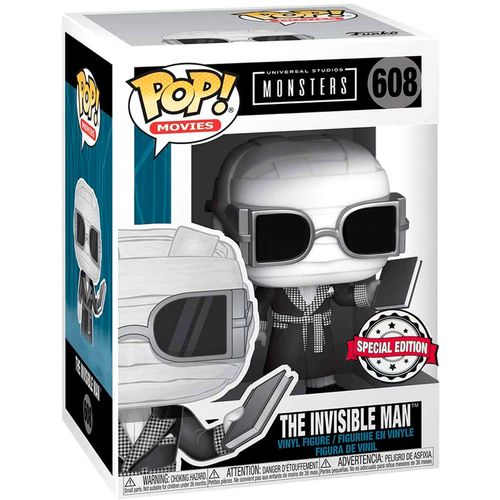 POP figure Universal Monsters Invisible Man Black and White Exclusive slika 2