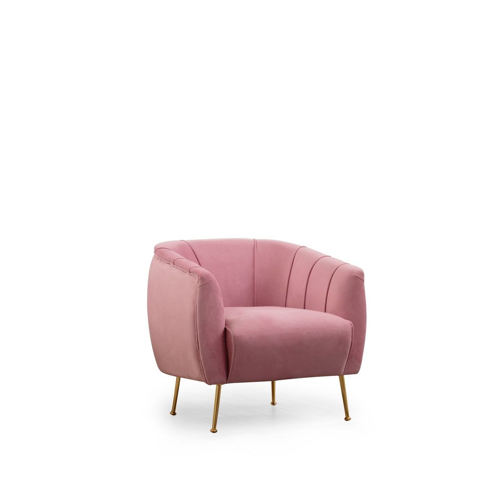 Istiridye - Rose Dusty Rose Wing Chair slika 5
