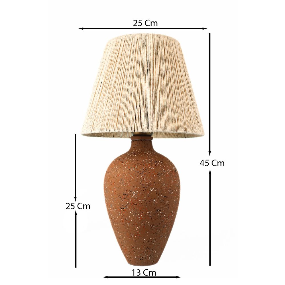 BK018 Smeđa Stolna Lampa slika 3