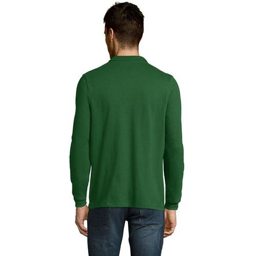 WINTER II muška polo majica sa dugim rukavima - Tamno zelena, L  slika 4
