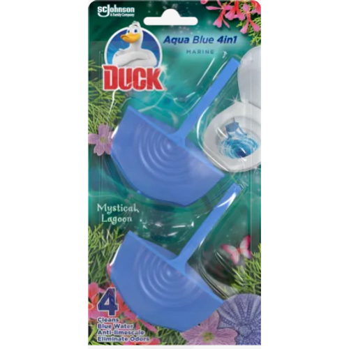 Duck osvježivač WC školjke Aqua Blue Mystical 4u1 2x40 g slika 1