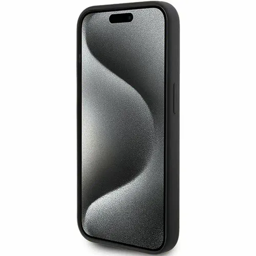 Originalna KARL LAGERFELD Hardcase maskica za iPhone 15 Pro Max (Silikonski Karl Script Logo / crna) slika 4