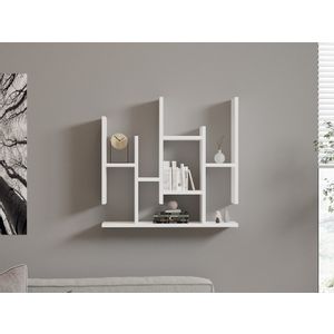 Flower - White White Wall Shelf