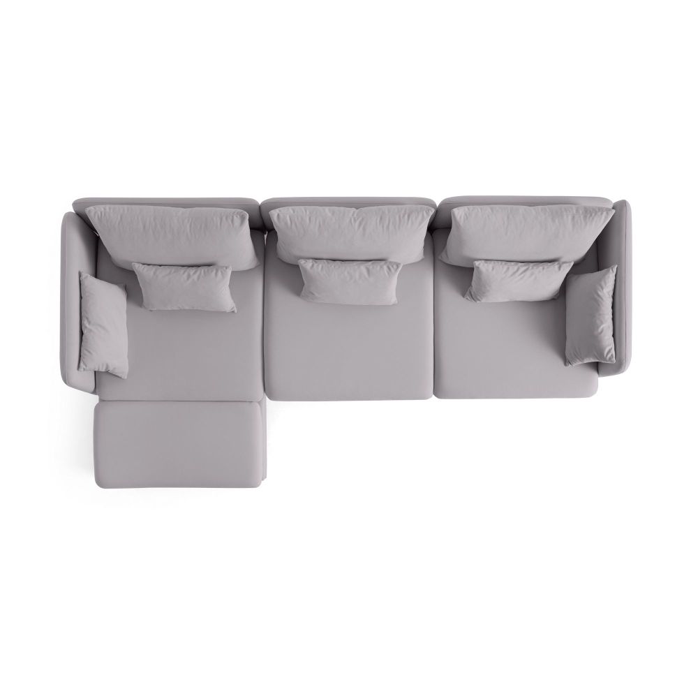 Ugaona Sofa Flexy Relax - Siva slika 7