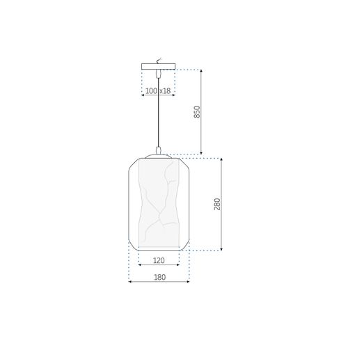 TOOLIGHT LED KUPAONSKA SVJETILJKA OKRUGLA CRNA 80CM APP850-1W slika 5