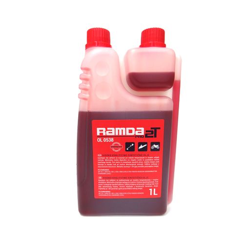 RAMDA-PRO ULJE 2T CRVENO 1:50 FUL SYNTHETIC SA DOZATOROM 1L slika 1