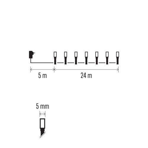 Emos LED svetlosni lanac 240 LED 24m MTG-D4AC10 slika 10