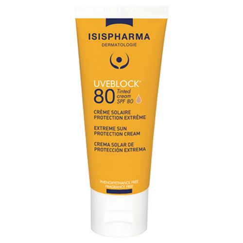 Uveblock spf 80 krema 40ml tonirana slika 1