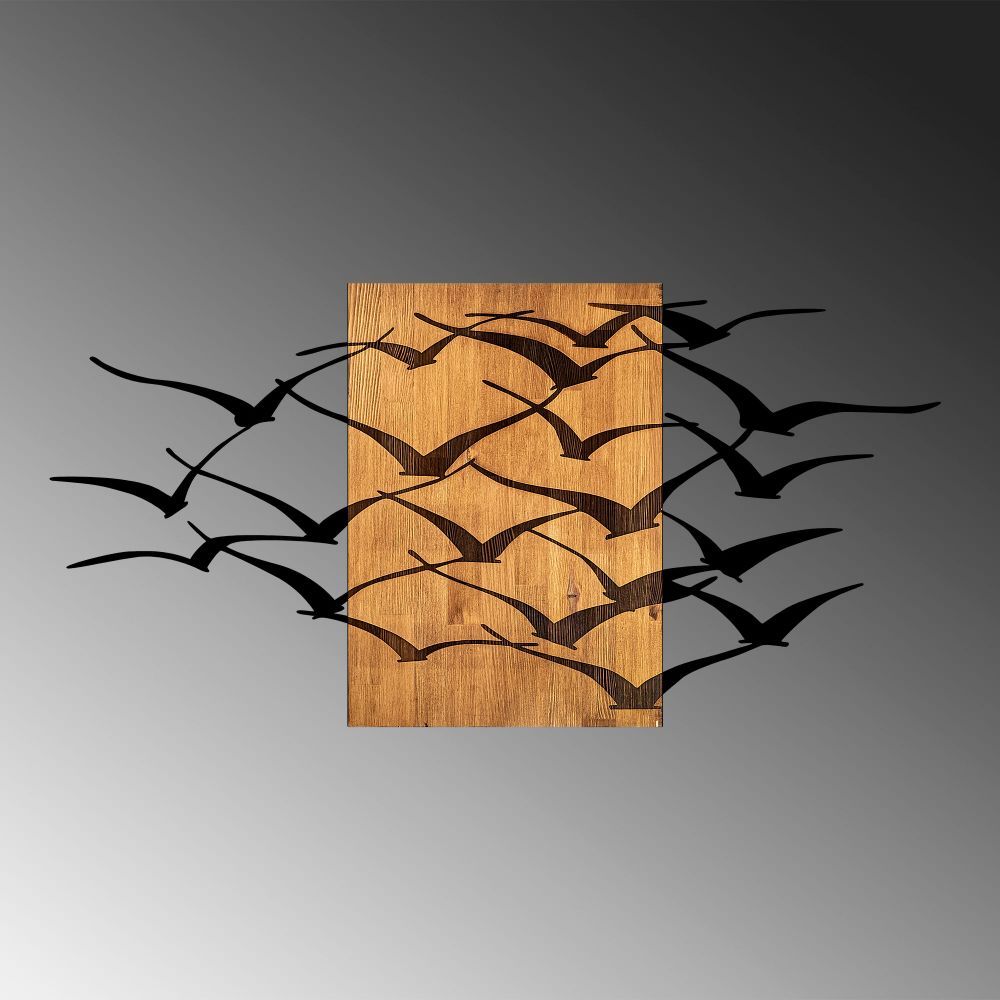 MA-313 Walnut Black Dekorativni Drveni Zidni Ukras slika 5