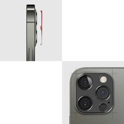 Ringke Camera Styling super izdržljiva zaštita za stražnju kameru iPhone 12 Pro srebrna slika 2