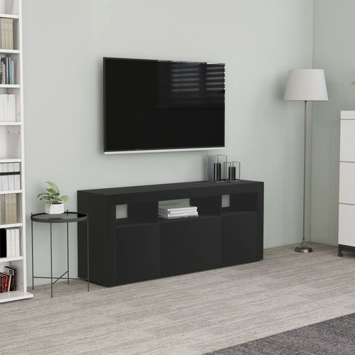 TV ormarić crni 120 x 30 x 50 cm od iverice slika 31