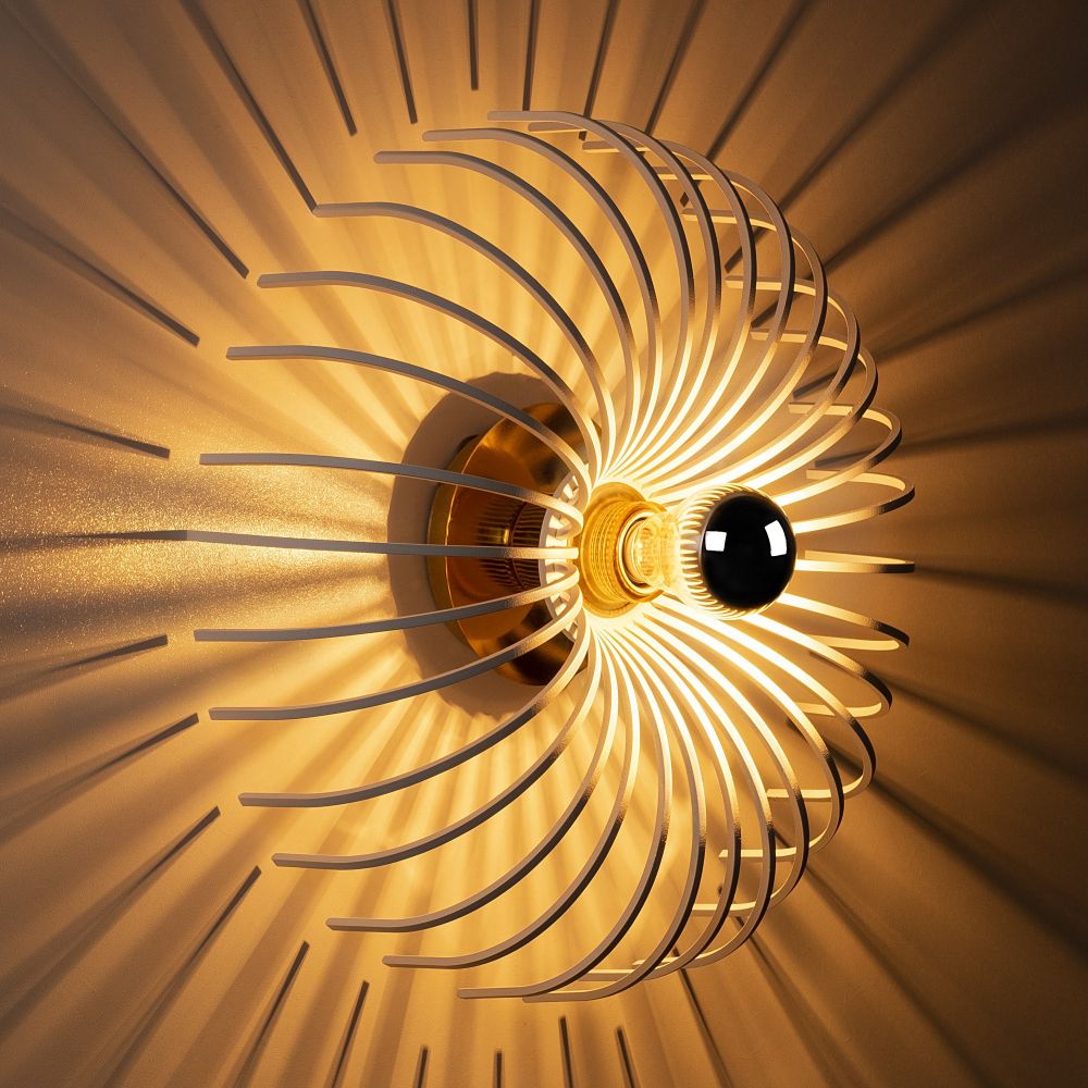 Aspendos - N-646 Bijela Zidna Lampa slika 4