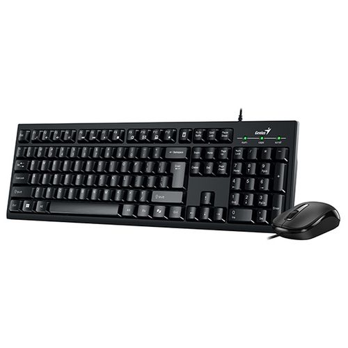 Genius KM-100SE USB US crna tastatura+ USB crni miš slika 3