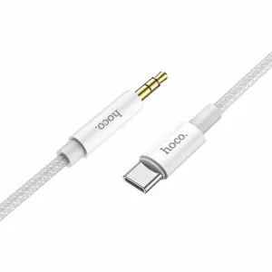 HOCO AUX Audio Jack kabel 3,5 mm na Type-C UPA19 1 m srebrni