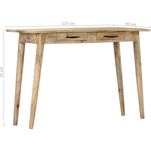 Konzolni stol od grubog masivnog drva manga 115 x 40 x 75 cm slika 8